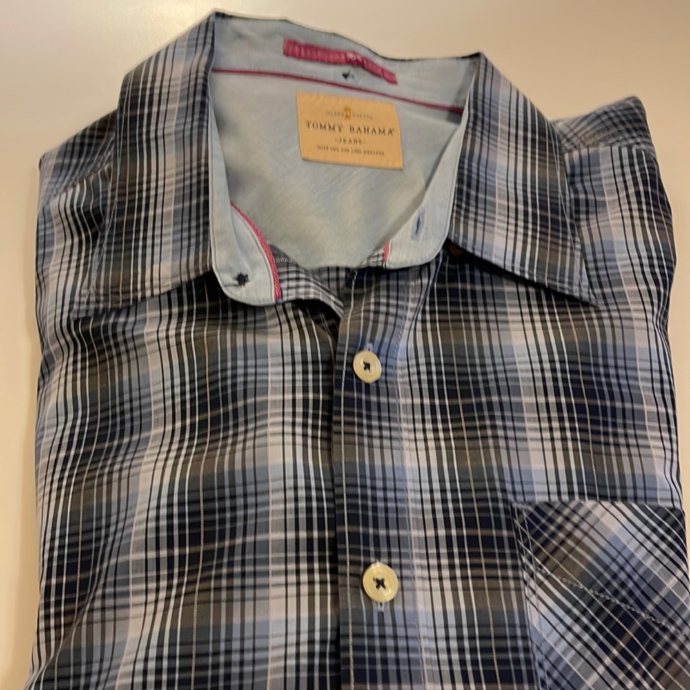 Tommy Bahama long sleeve plaid button down